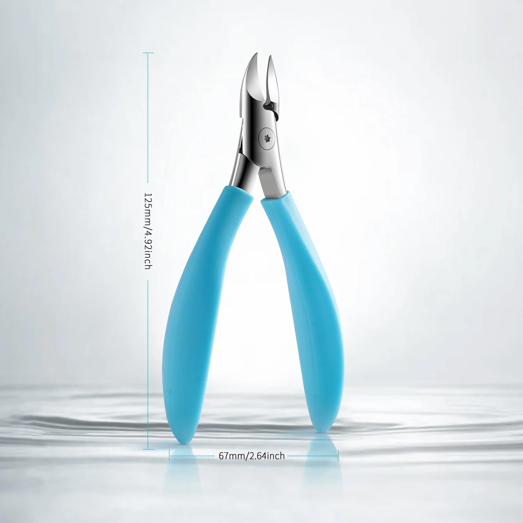 FVION Pince Coupe Ongle Professionnel Acier Inoxydable Poignée Souple Précision Ongles Incarné