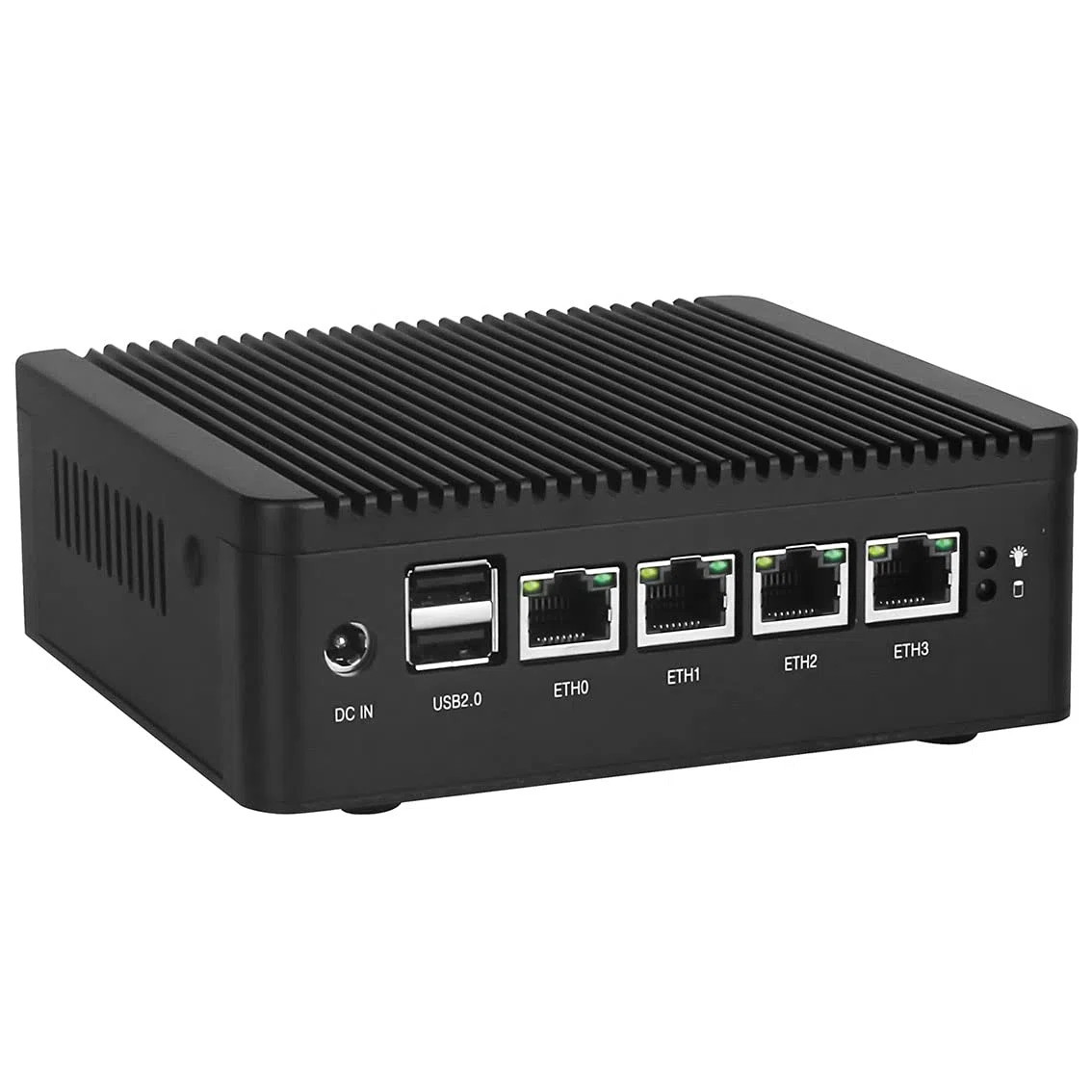 Celeron N4000 Firewall Micro Appliance, Mini PC, Nano PC, Router PC, 4 RJ45 Port DP HDMI AES-NI Compatible with Pfsense OPNsense