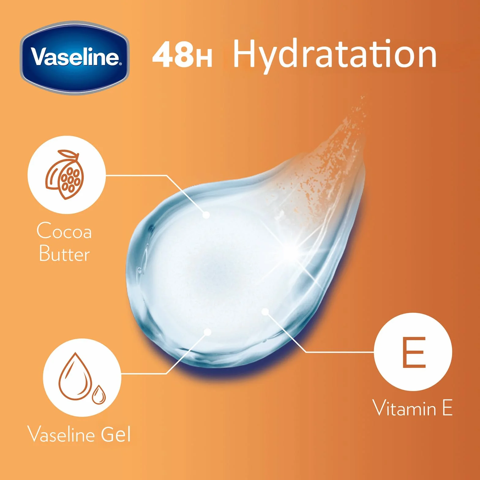 Vaseline Lip Therapy Cocoa Butter Baume à lèvres teinté beurre de cacao karité 2 x 4.8g