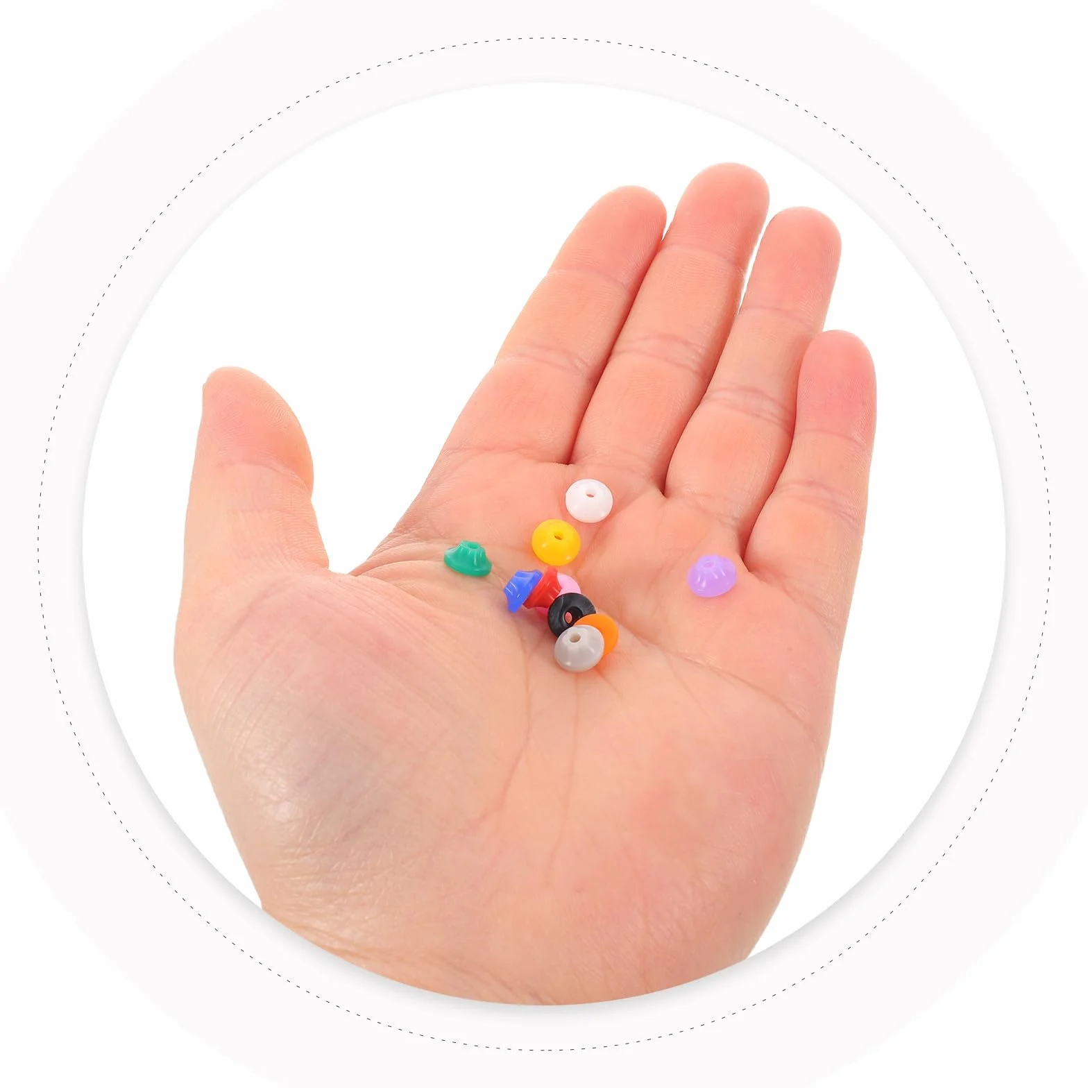 Tofficu 100 Pièces Cache-poussière pour Perceuse à Ongles en Plastique, Protection Rapide