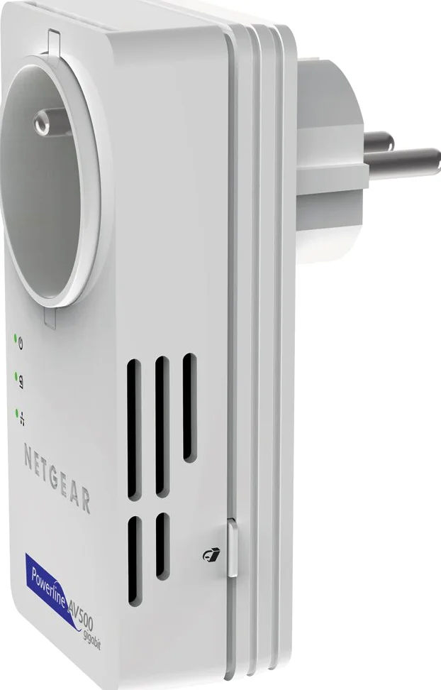 Netgear XAVB5601 Pack de 2 Adaptateurs CPL 500 Mégas Gigabit Prise Femelle, 2 Ports Gigabit.Compatible Box Internet, Périphériques et CPL Homeplug AV