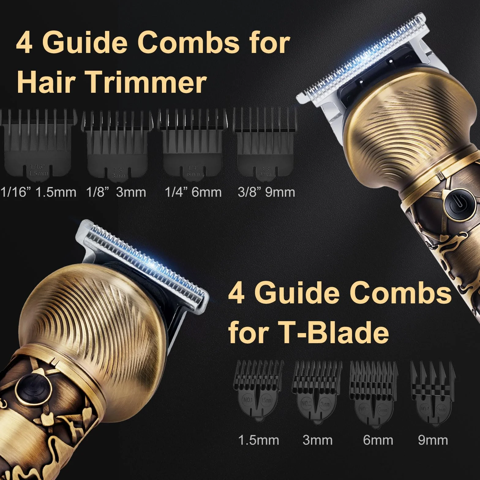 Tondeuse Barbe Homme Sans Fil Rechargeable Lame en T Rasoir Electrique Kit Multi-Usage Tailler Contour Nez Corps