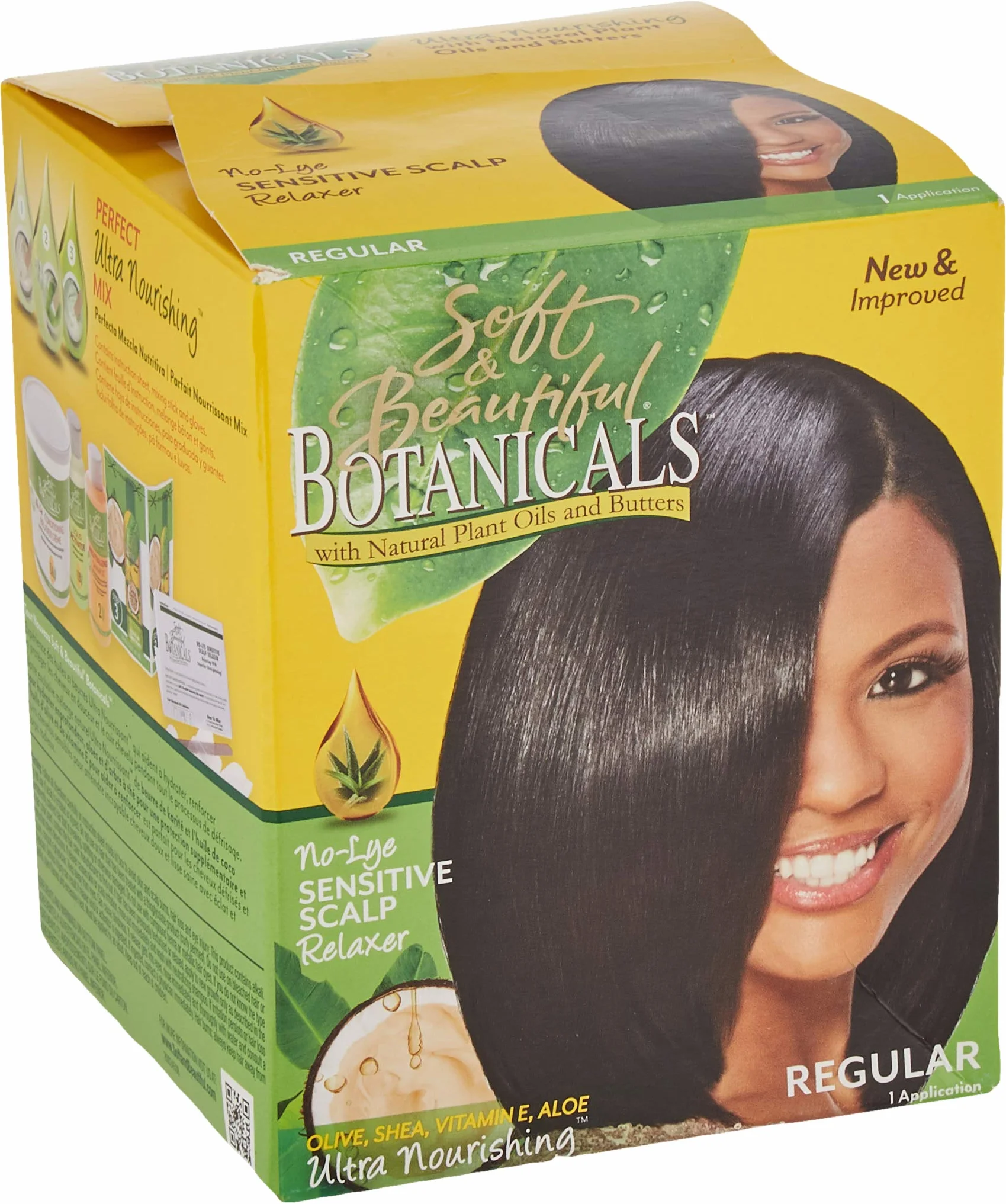 Soft & Beautiful Bot.Relaxer Kit Regular 1 Application, 5 pièces