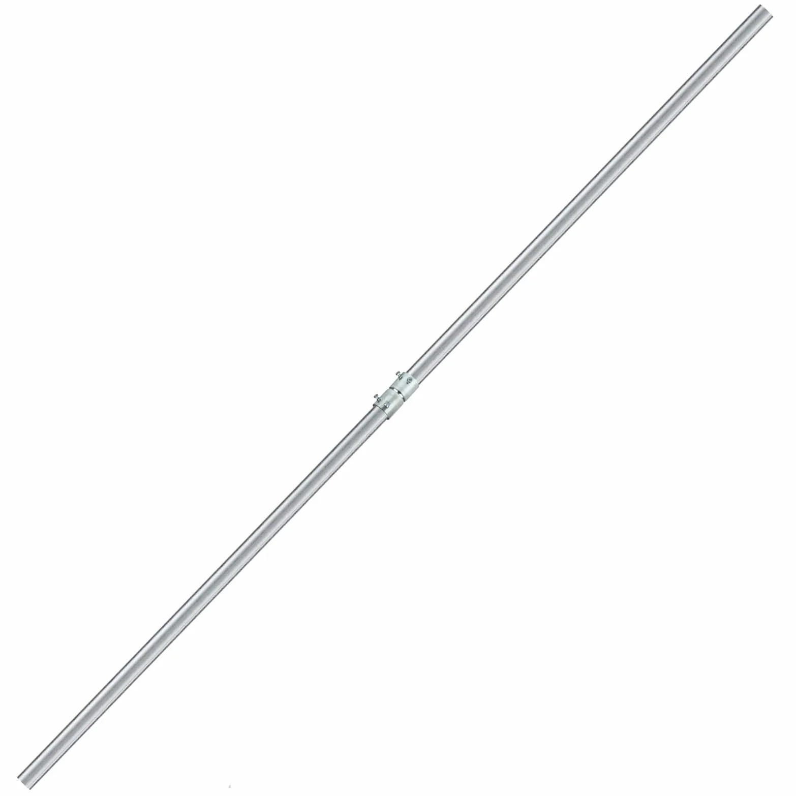 Lot de 2 rallonges de mât d'antenne de 0,9 m avec coupleur, diamètre extérieur 3,2 cm | Assemblage de 1,8 m, en acier galvanisé robuste, pour amplificateur de signal de station météo