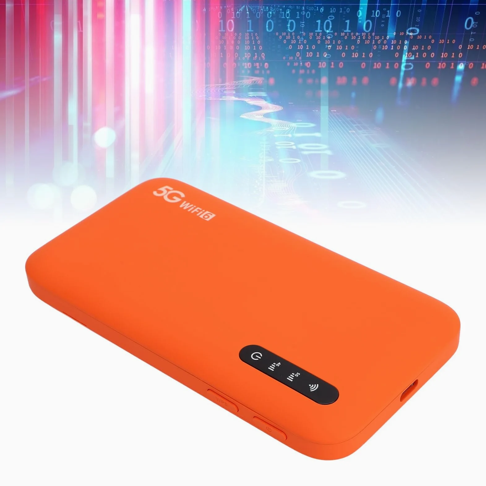 Bewinner Hotspot Mobile 5G, Routeur Portable WiFi6 avec Vitesse de Téléchargement de 2,77 Gbit/s, Batterie de 6 100 MAh, étanche IP67, pour Les Professionnels et Une Utilisation en Extérieur