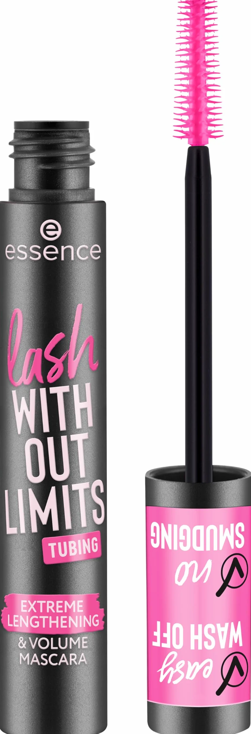 essence lash WITHOUT LIMITS TUBING Extreme Lengthening & Volume Mascara volume et longueur extrêmes, 13ml