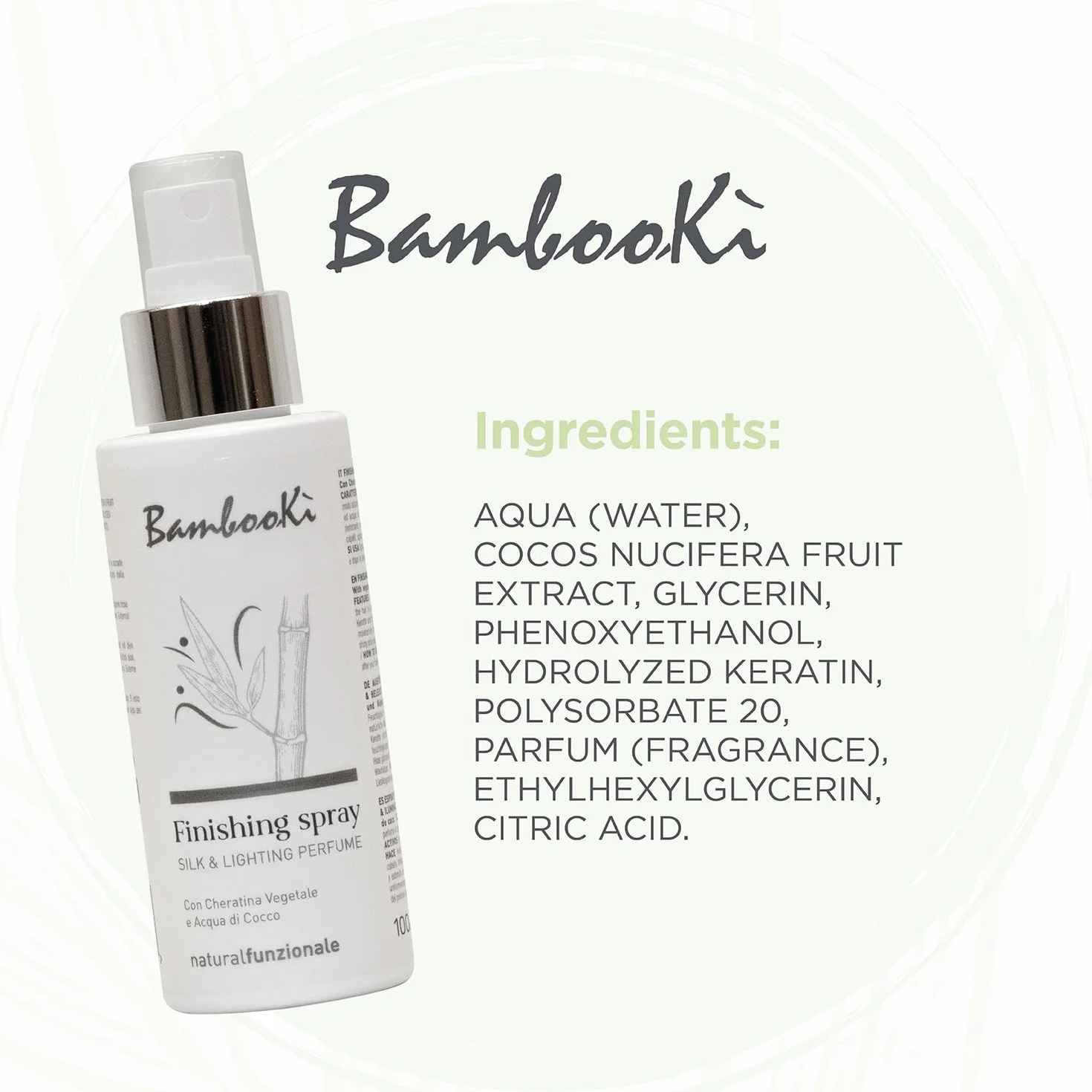 Parfum pour Cheveux Professionnel Silk & Lightning BambooKì, Brume 100 ml