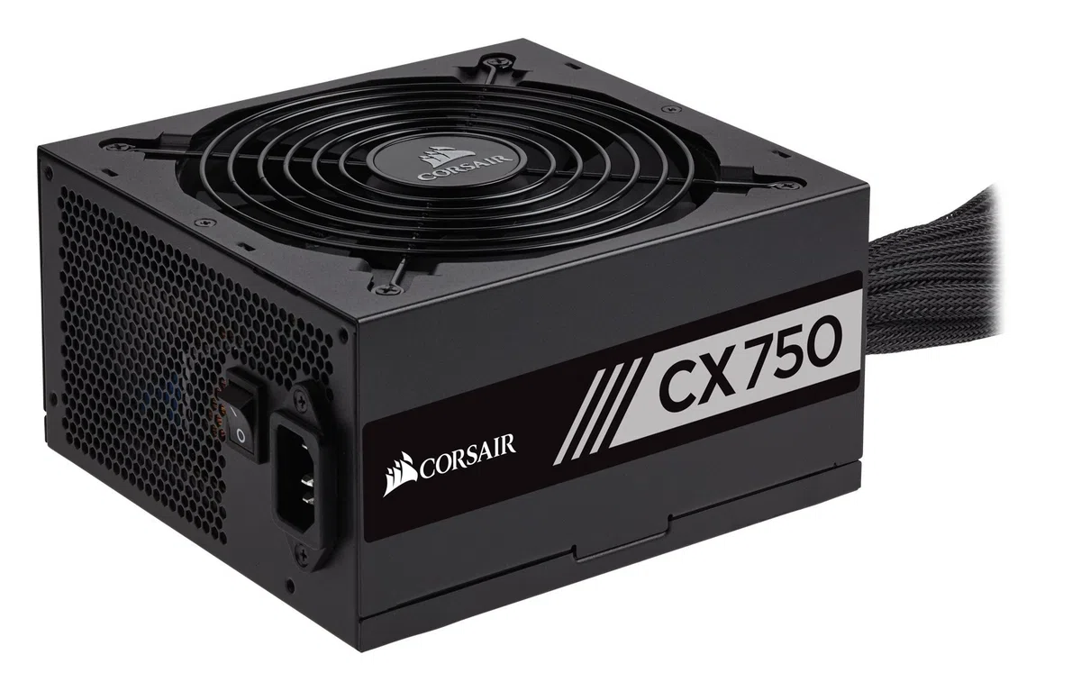 Corsair CX750 750W ATX Noir unité d'alimentation d'énergie - Unités d'alimentation d'énergie (750 W, 100 - 240, 47 - 63, Actif, 130 W, 750 W)