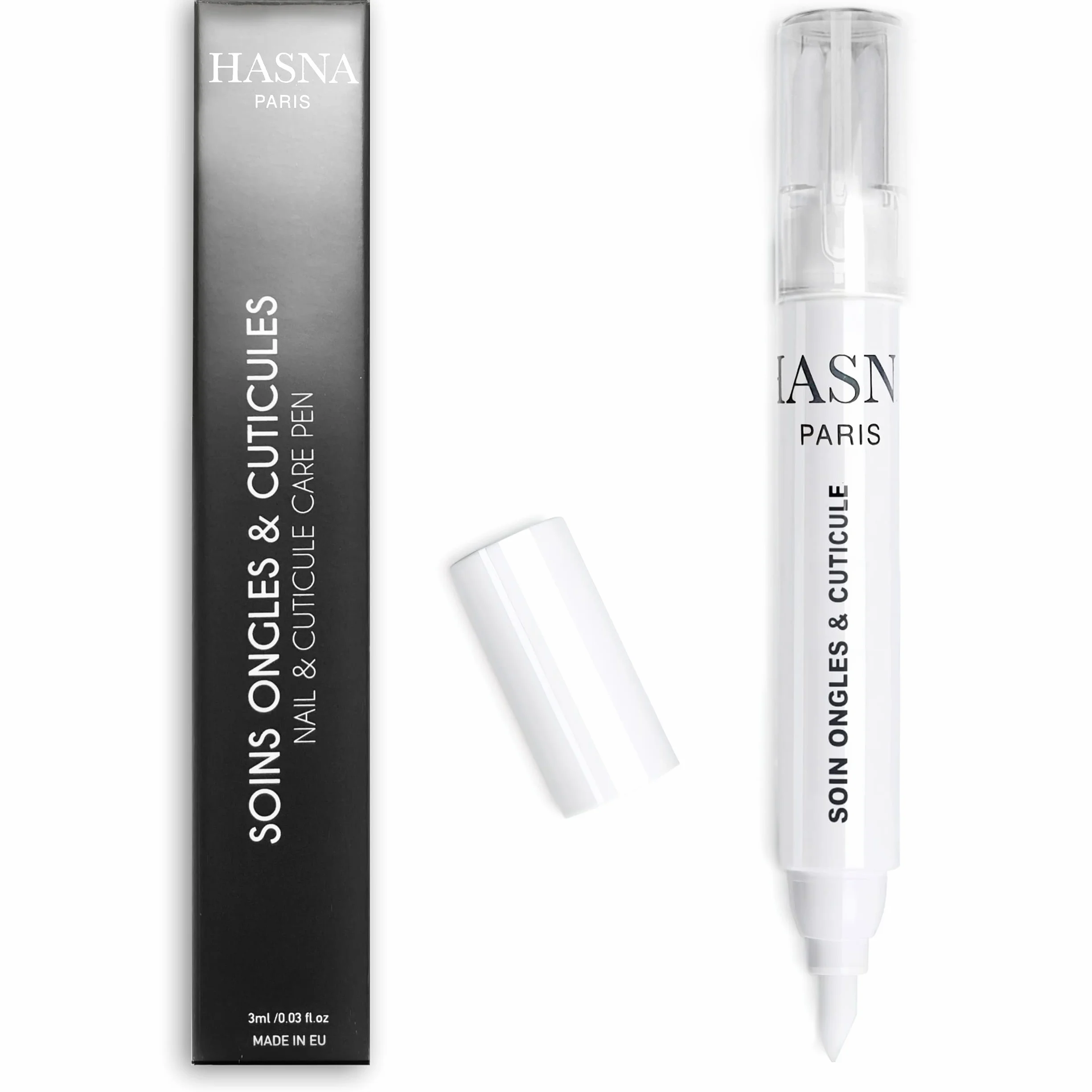 HASNA PARIS Duo Stylos Correcteur dissolvant sans acétone soins cuticules 2x3ml