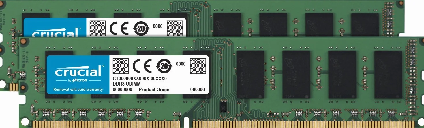 Crucial CT2K102464BD160B 16Go Kit (2x8Go) DDR3 1600 MHz CL11 Mémoire de bureau