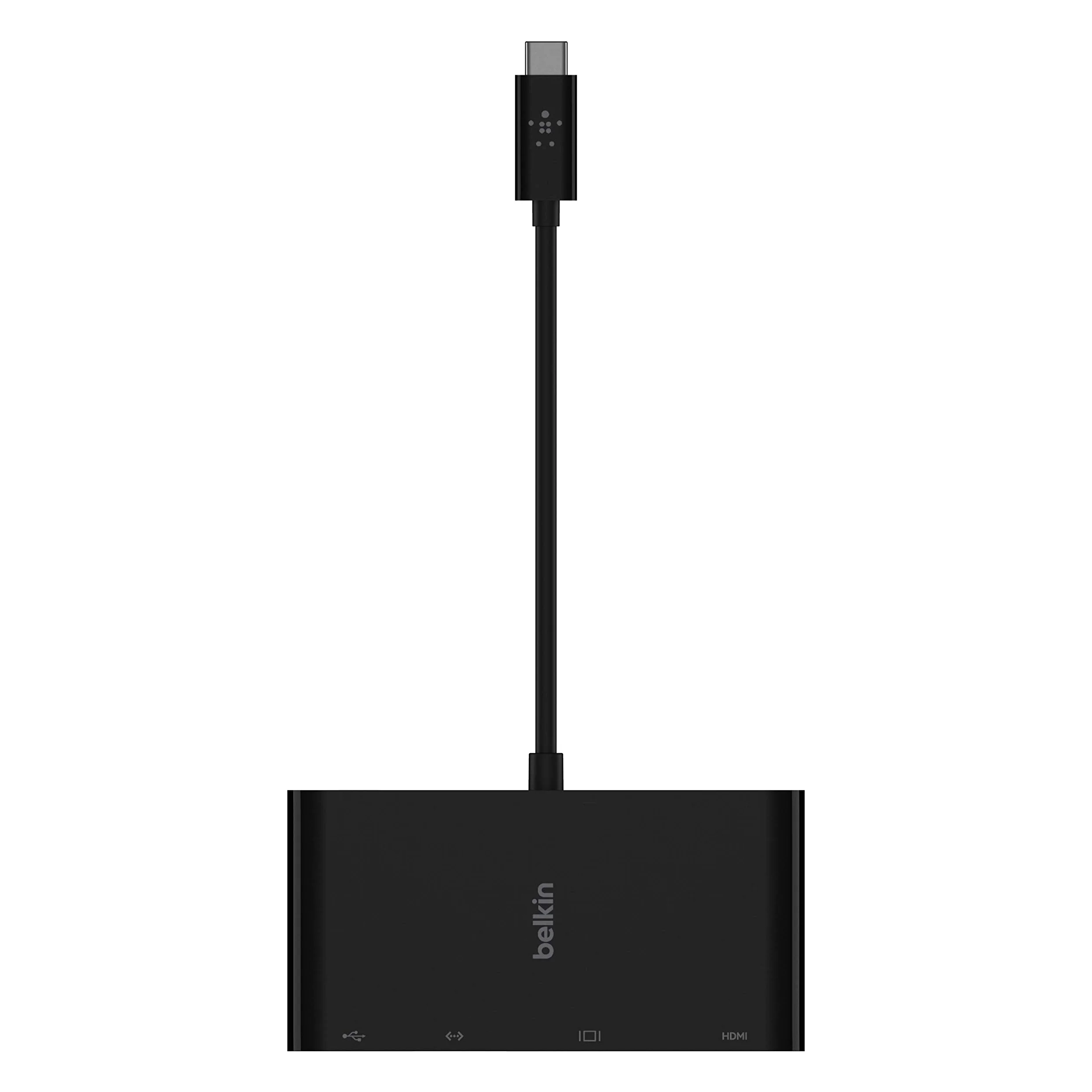 Belkin USB-C Multimedia Adapter (GBE, HDMI, VGA, USB-A), BLK