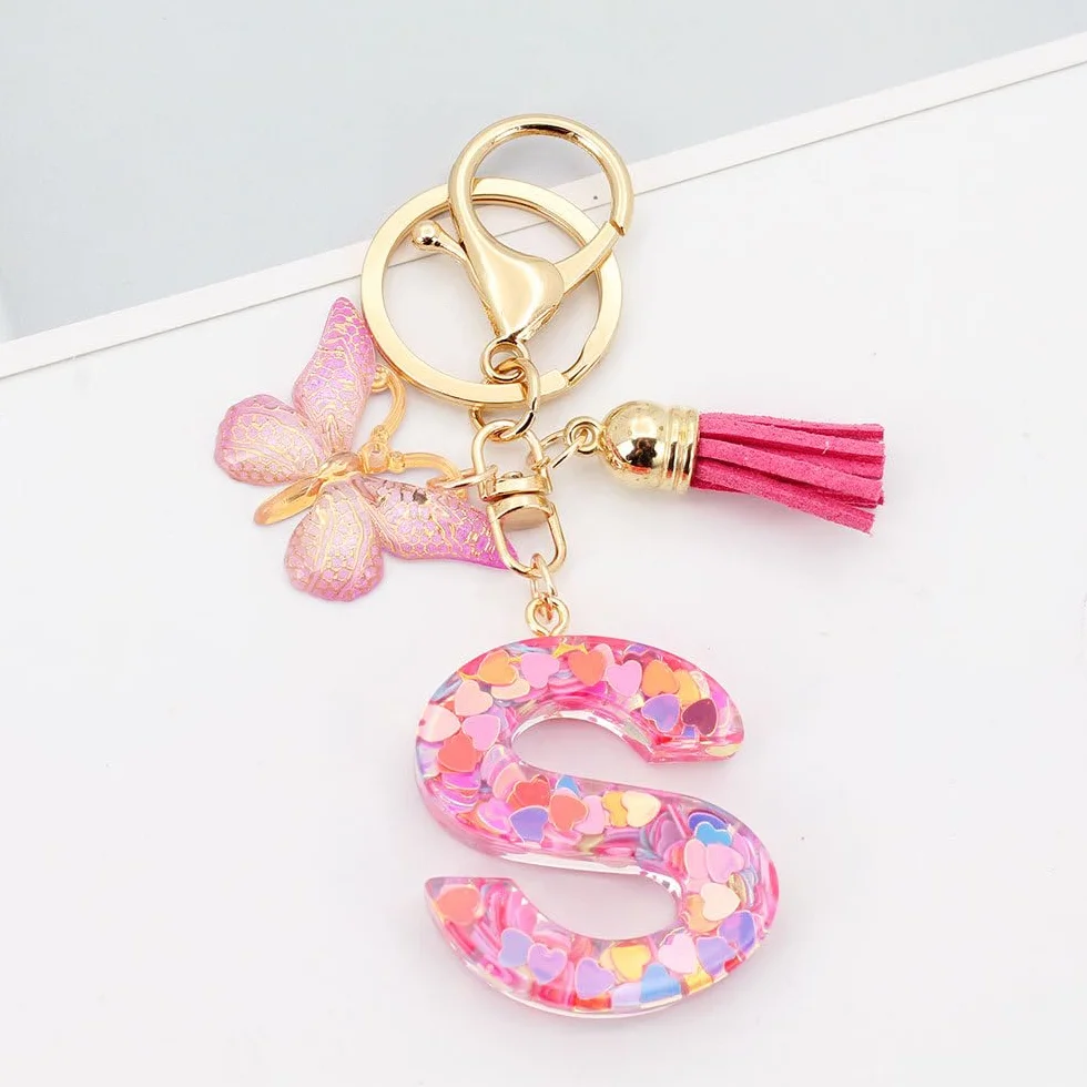 Trousse de Toilette Femme Fille Personnalisée Rose M avec Porte-Clés et Initiales Cadeau pour Mamans Amies