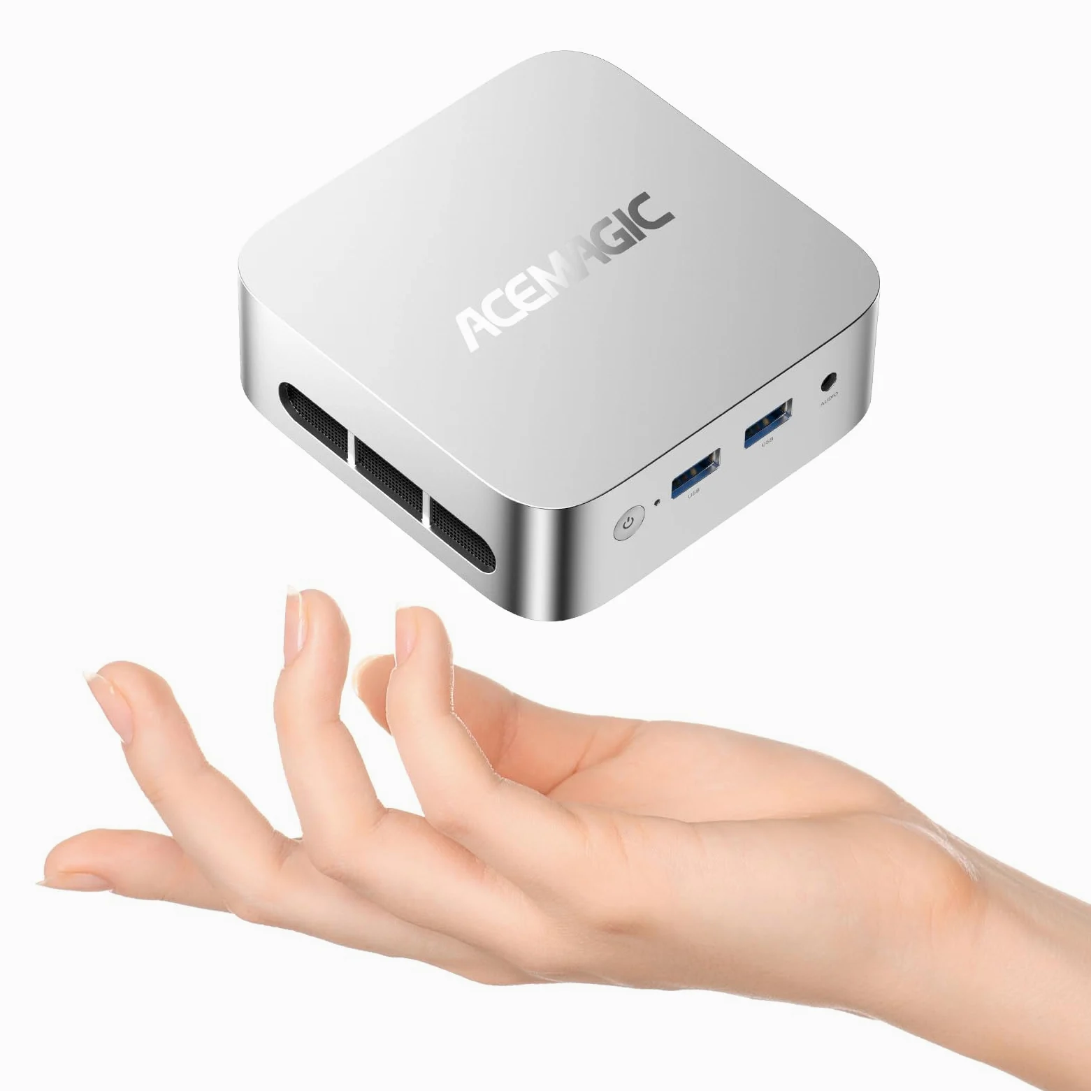 ACEMAGICIAN Kron Mini K1 Mini PC Шin11 Pro, AMD Ryzen 3 3300U(jusqu'à 3,5GHz),16Go DDR4 256Go SSD, Micro Ordinateur de Bureau pour Home Cinéma/Commercial/Bureau |HDMI+DP+Type-C|USB3.2