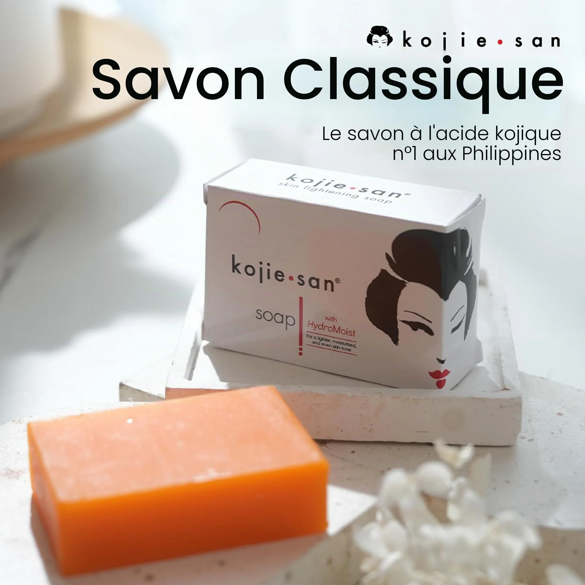 Kojie San Peau Éclairage Savon 65 g Lot de 3