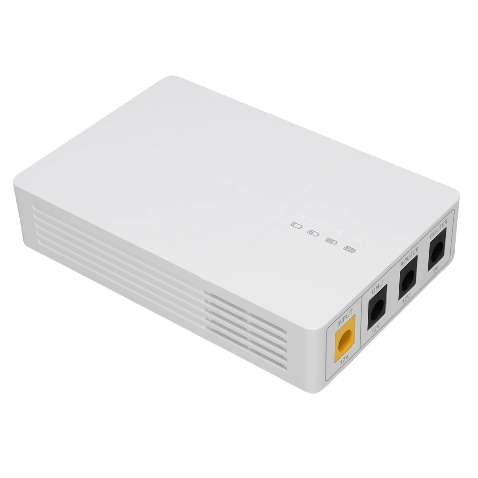 Wakects Alimentation sans Interruption 6000mAh, Bloc D’Alimentation DC de Secours pour Routeur Modem WiFi 5 Heures, 2 Ports DC avec Protection Contre Les Surcharges