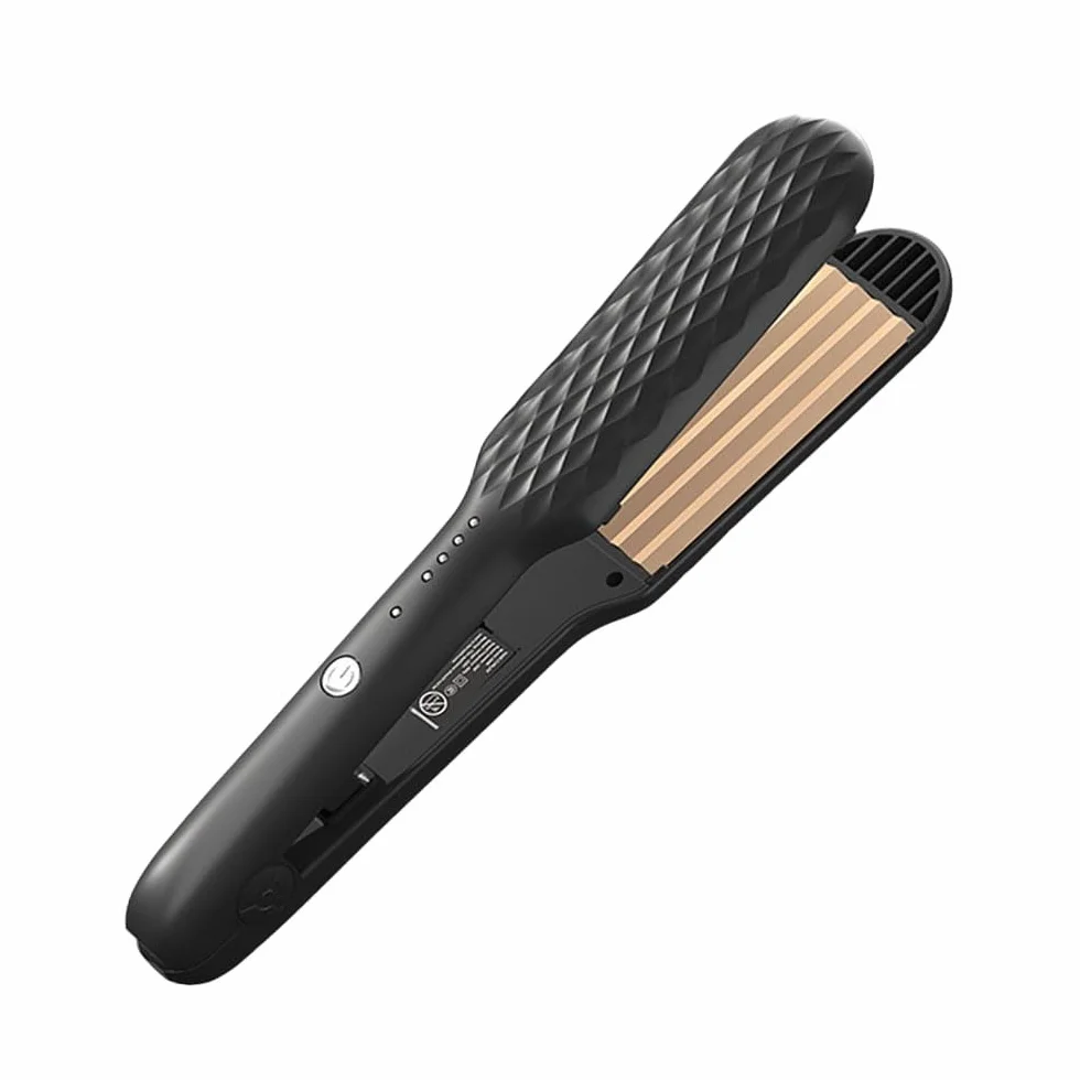 Fer à Gaufrer Cheveux, Gauffreur 4 Température Réglable Chauffage Rapide