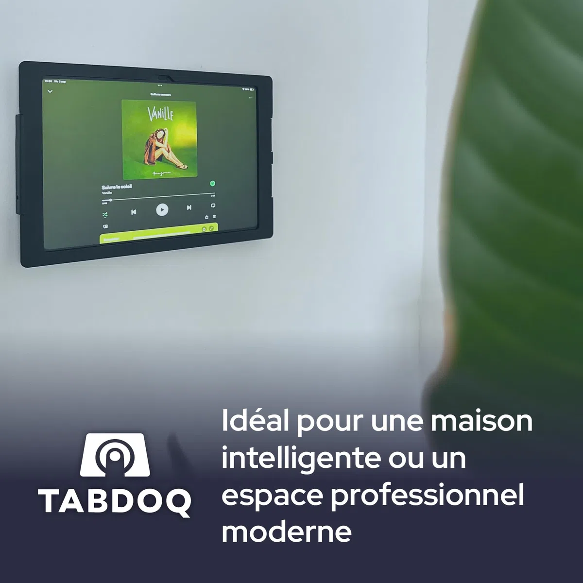 Lite Support Mural Tablette | Support Mural iPad | Fixation Sécurisée et Robuste Idéale Maison et Entreprise | Compatible iPad 10e Génération (2022) et 11e Génération A16 (2025) | Blanc