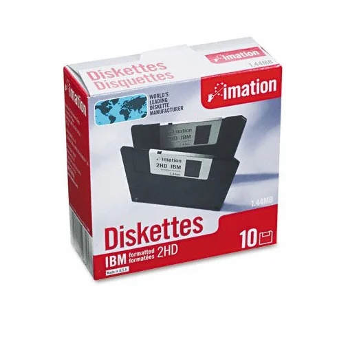 Imation disquettes 8,9 cm DS/HD IBM-formatted 10/Box