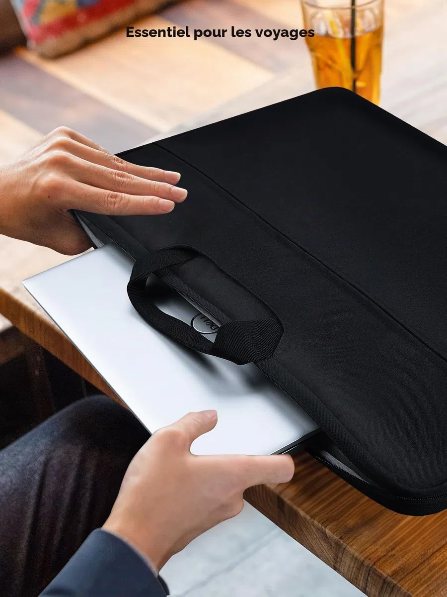 UPERFECT Housse pour Ordinateur Portable 24 Pouces pour 23-24 Pouces Ordinateur Portable/Moniteur Portable/Tablette avec Grandes Poches Latérales et Poignée Durable Imperméable à l'eau