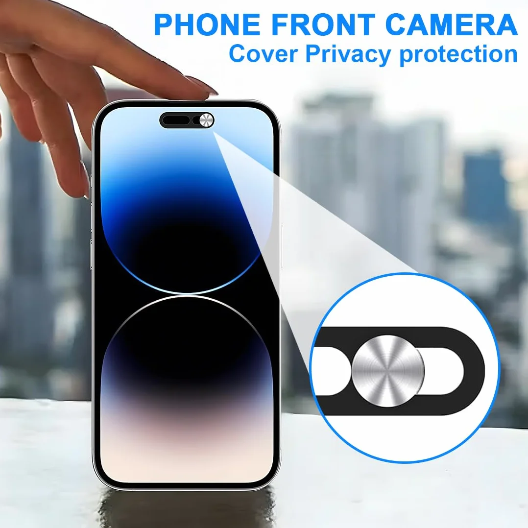 Caches pour Caméra Frontale Compatibles avec Phone 16/16Plus/16Pro/16Pro Max/17, Amovibles, Protègent Confidentialité Sécurité
