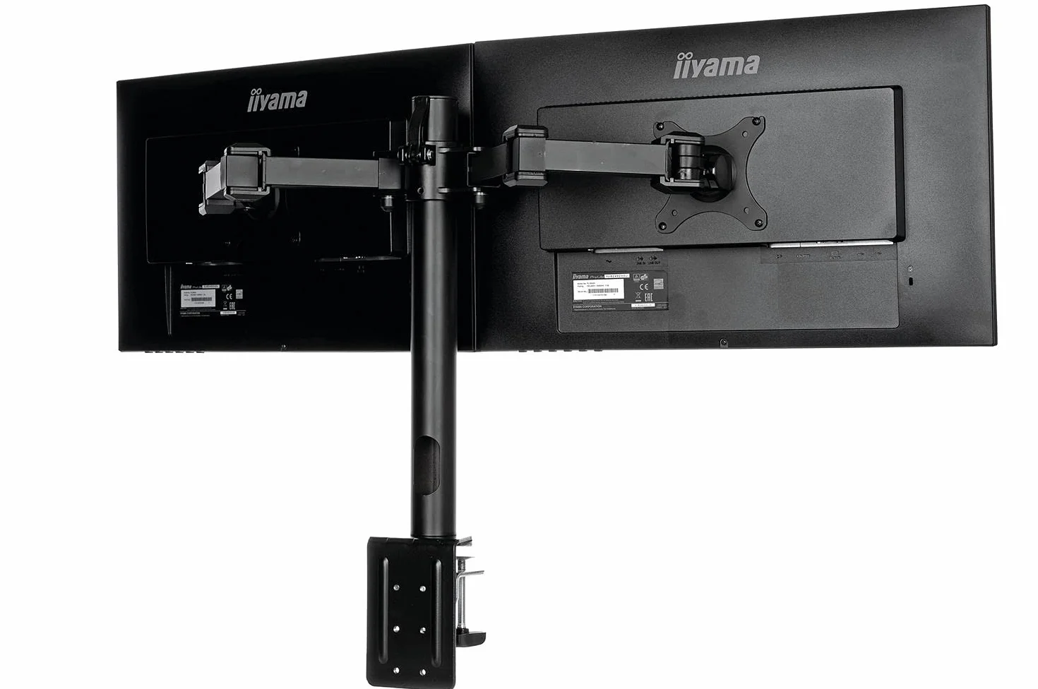 iiyama DS1002C-B1 Support de bureau double moniteurs Noir