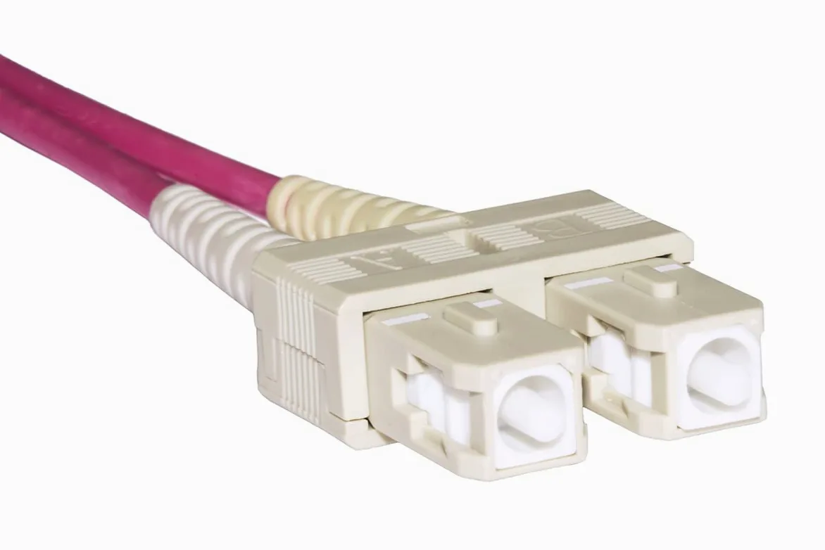 LINK Câble fibre optique multimode LSZH Duplex OM4 50/125, SC-SC, 50 m.