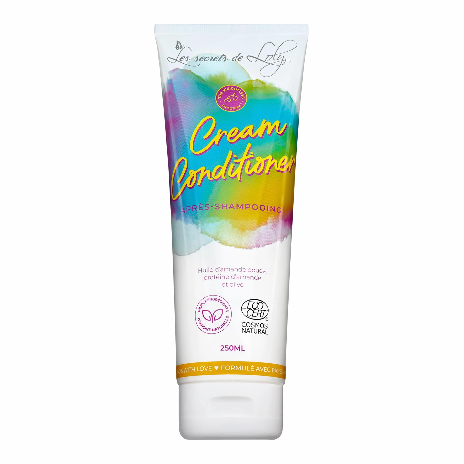 Les Secrets de Loly Après-shampooing démêlant Hydratant & définition Cheveux ondulés bouclés frisés crépus 250 ml
