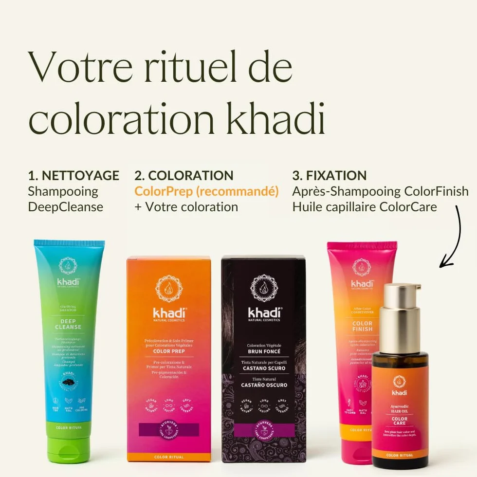 Khadi BRUN FONCÉ Coloration végétale 100% naturelle 100 g