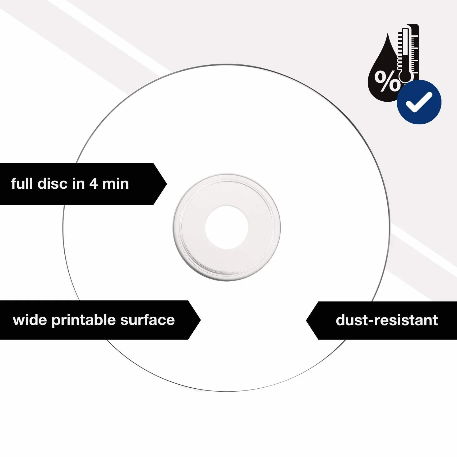 DVD-R Vierge Imprimable Lot de 50 4.7 Go 16x