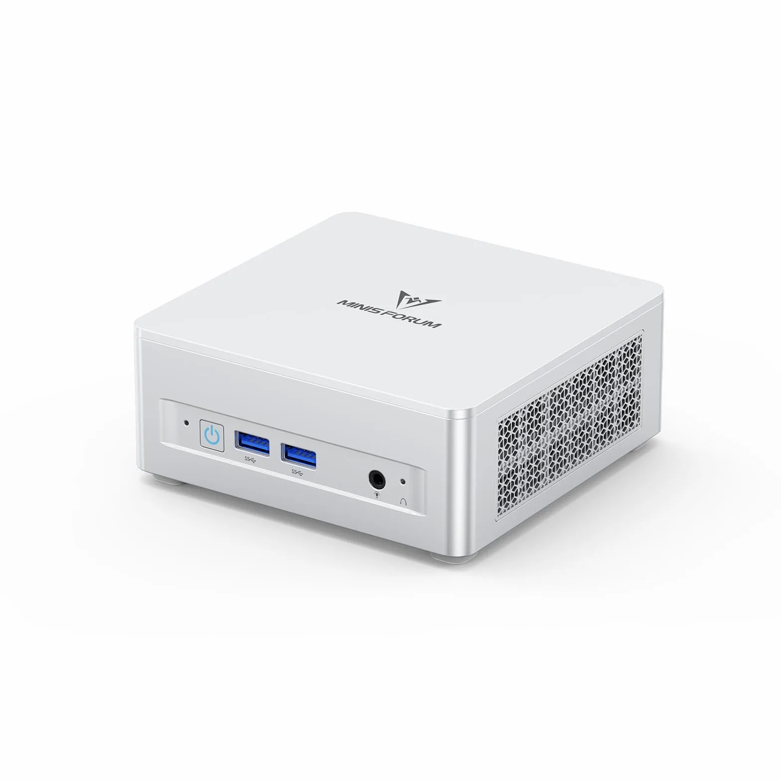 MINIS FORUM UM870 Slim Mini PC, Ordinateur de Bureau AMD Ryzen 7 8745H (8C/16T, jusqu'à 4,9 GHz), DP/HDMI 2.1/USB4, 4 x USB Type A, WIFI6E/BT5.2, Pas de RAM/SSD