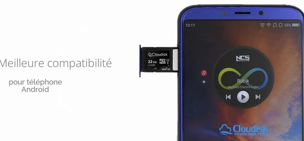 Cartes Micro SD 2 Go Class 6 avec Adaptateur SD (Pack de 2)