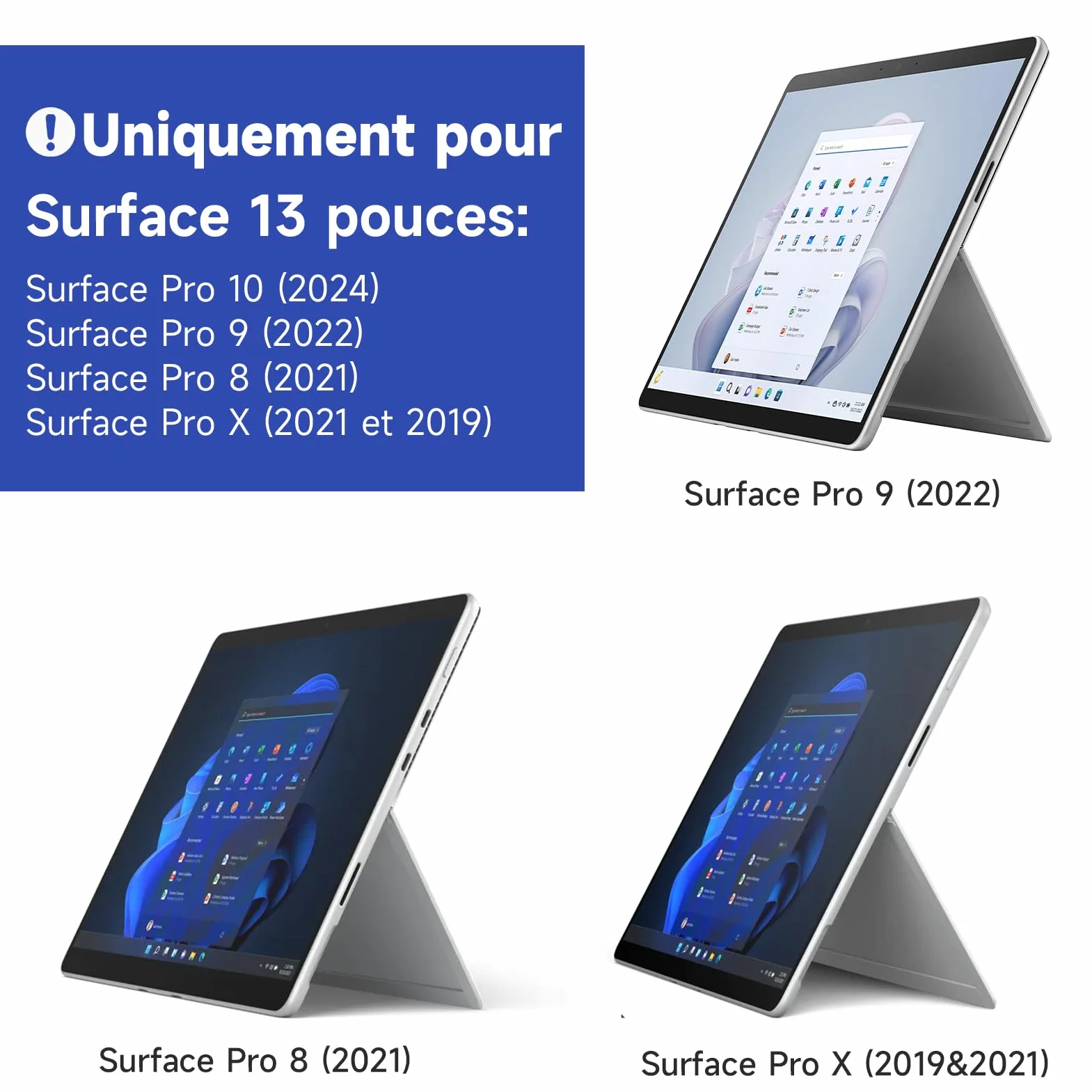 IPROKKO Filtre de Confidentialité Magnétique 13 Pouces Surface Pro 11/10/9/8/X, Protection d'Écran Anti Espion Anti Lumière Bleue