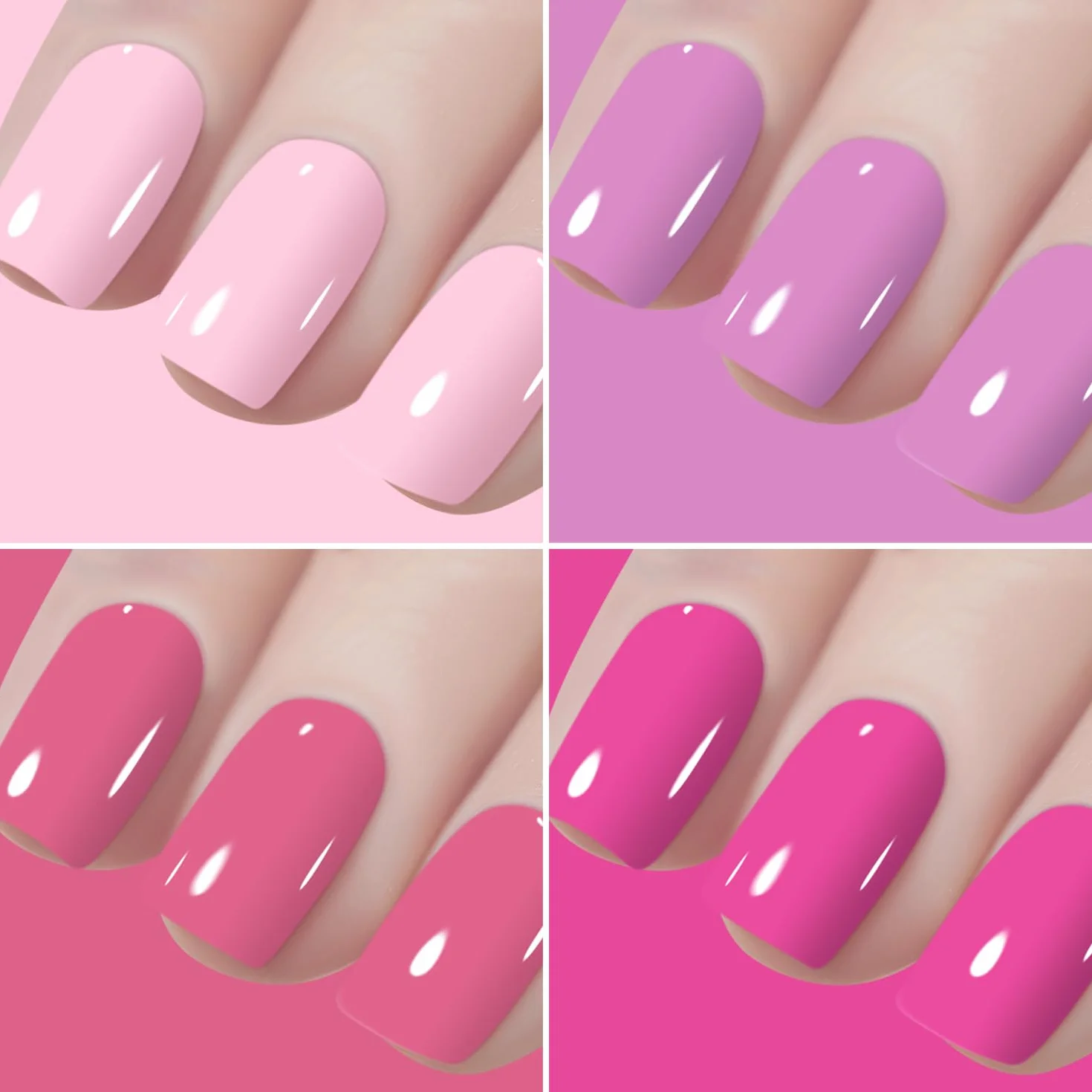 Vishine Vernis Gel Semi Permanent Lot 48 Flacons 45 Couleurs Base Top Coat Matte Top Coat UV LED Soak Off Nail Art 8ml