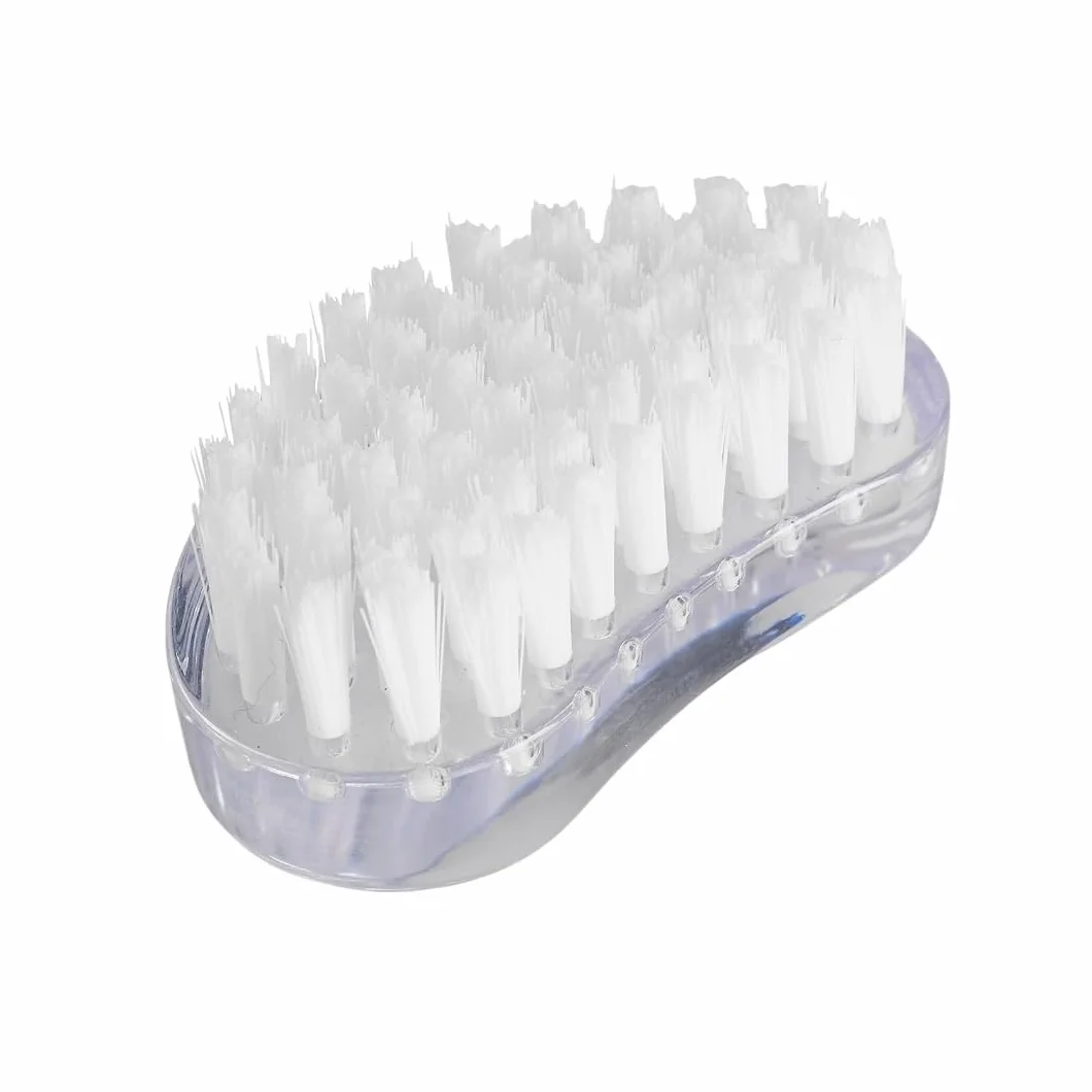 Manicare Brosse à ongles en plastique hygiénique poils solides fermes nettoyer saleté graisse sous ongles mains pieds