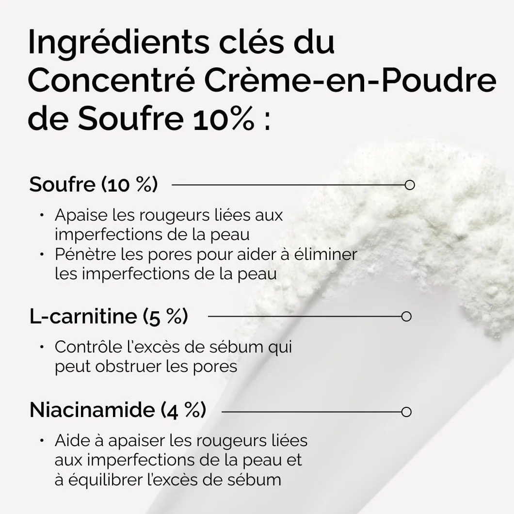 The Ordinary Soufre 10% Crème-en-Poudre Traitement imperfections 5 g