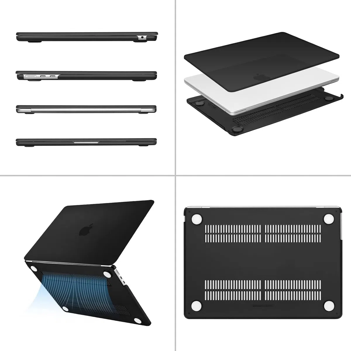 MOSISO Housse Protection Kit Compatible avec MacBook Air 13 Pouces M5-M1