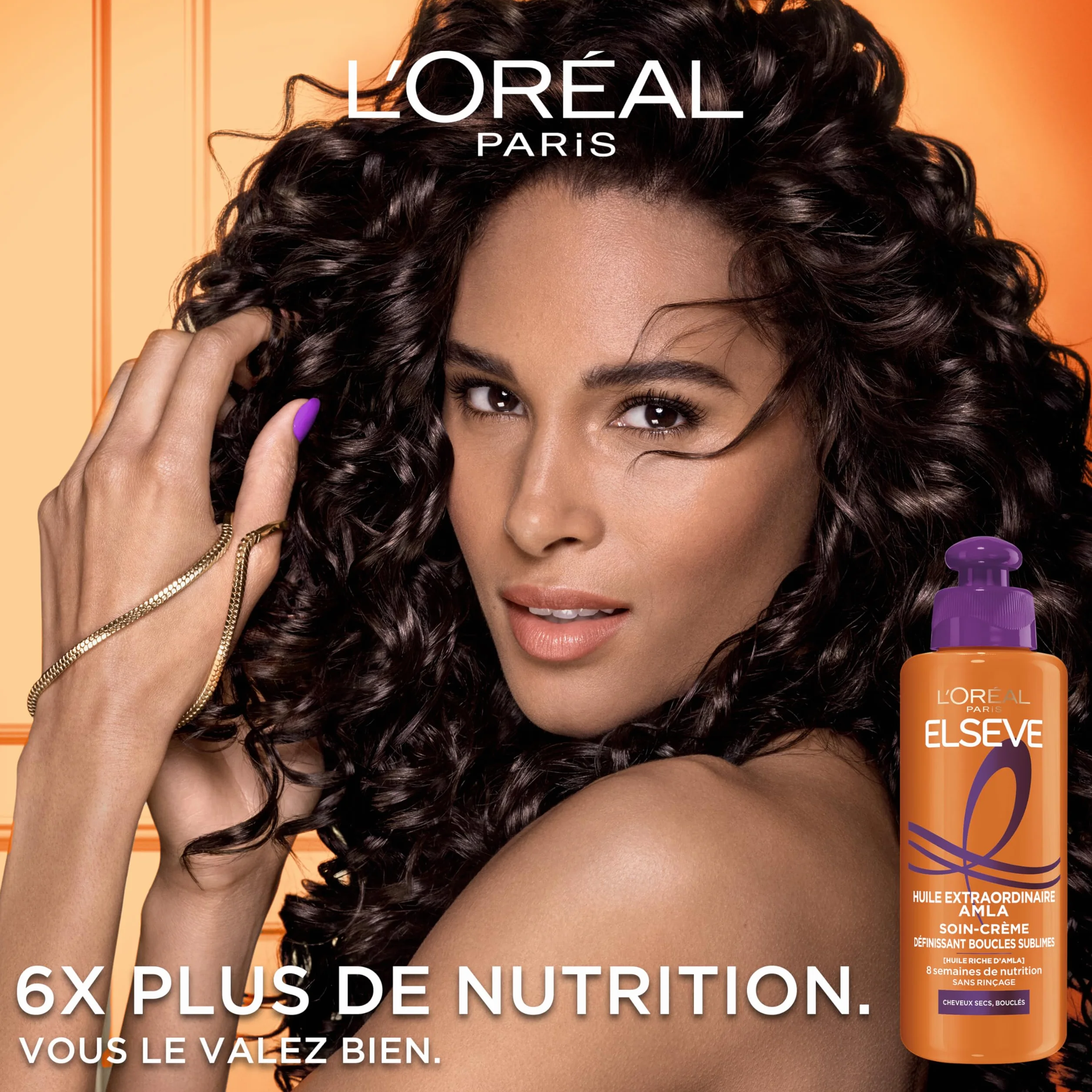 L'Oréal Paris Elseve Soin-Crème Définissant Cheveux Bouclés Huile Extraordinaire 200 ml
