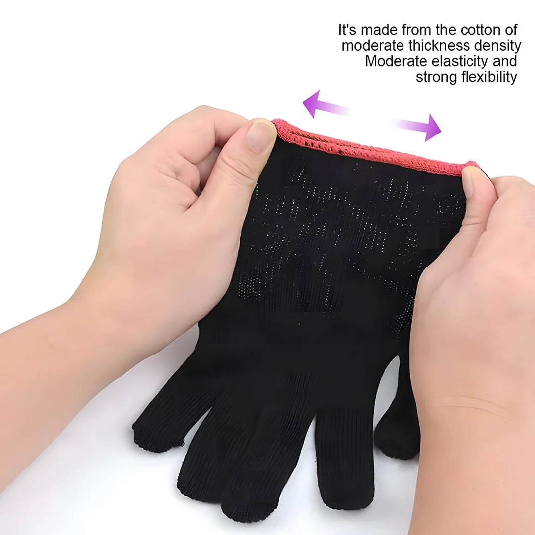 Gants Contre La Chaleur De Protection Professionnels pour Coiffure 2 Pièce