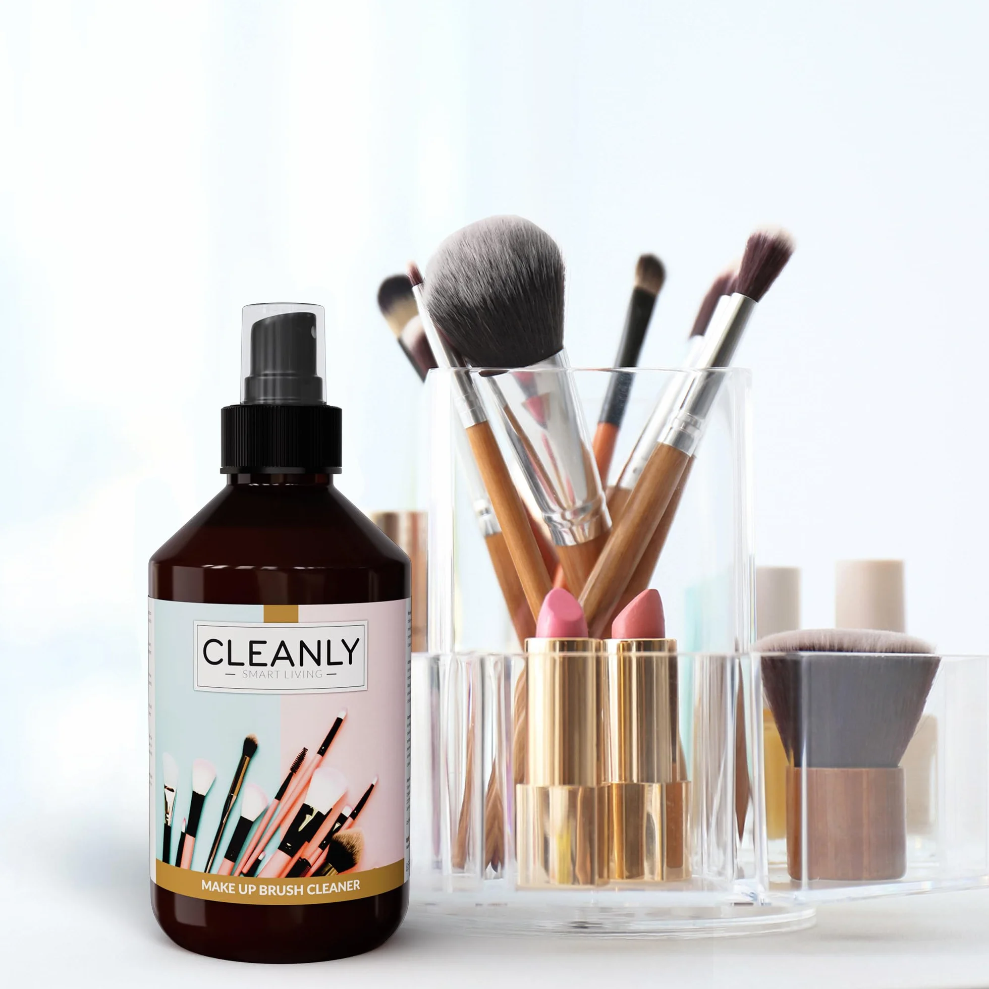 Makeup Brush Cleaner Spray Nettoyant Pinceaux Maquillage 250ml Vegan Sans Cruauté