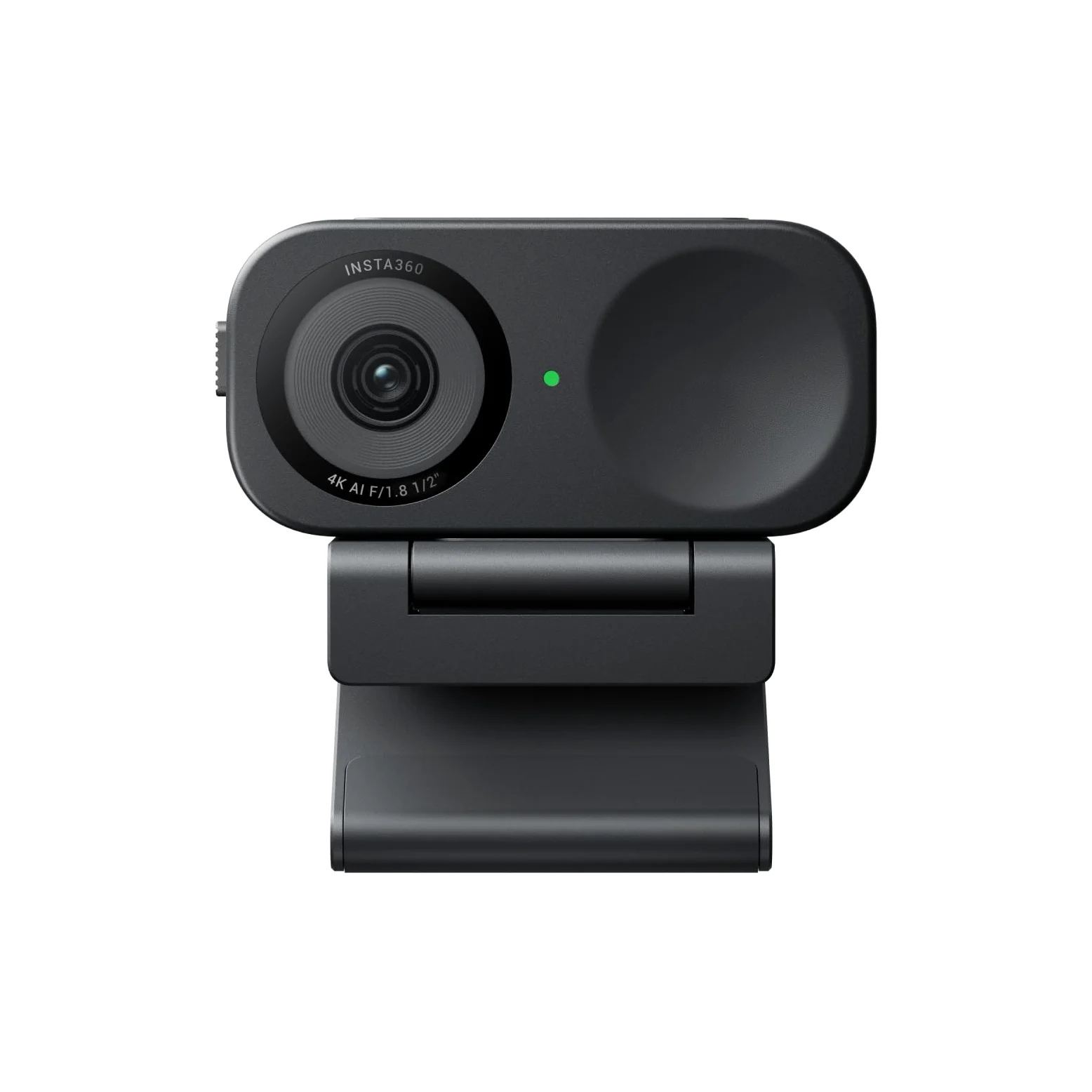 Insta360 Link 2C Noir Graphite, Webcam 4K PC Mac, Cadrage Auto, capteur 1/2", Micro à réduction de Bruit par l'IA, contrôle gestuel, pour Le Streaming, Pack Standard