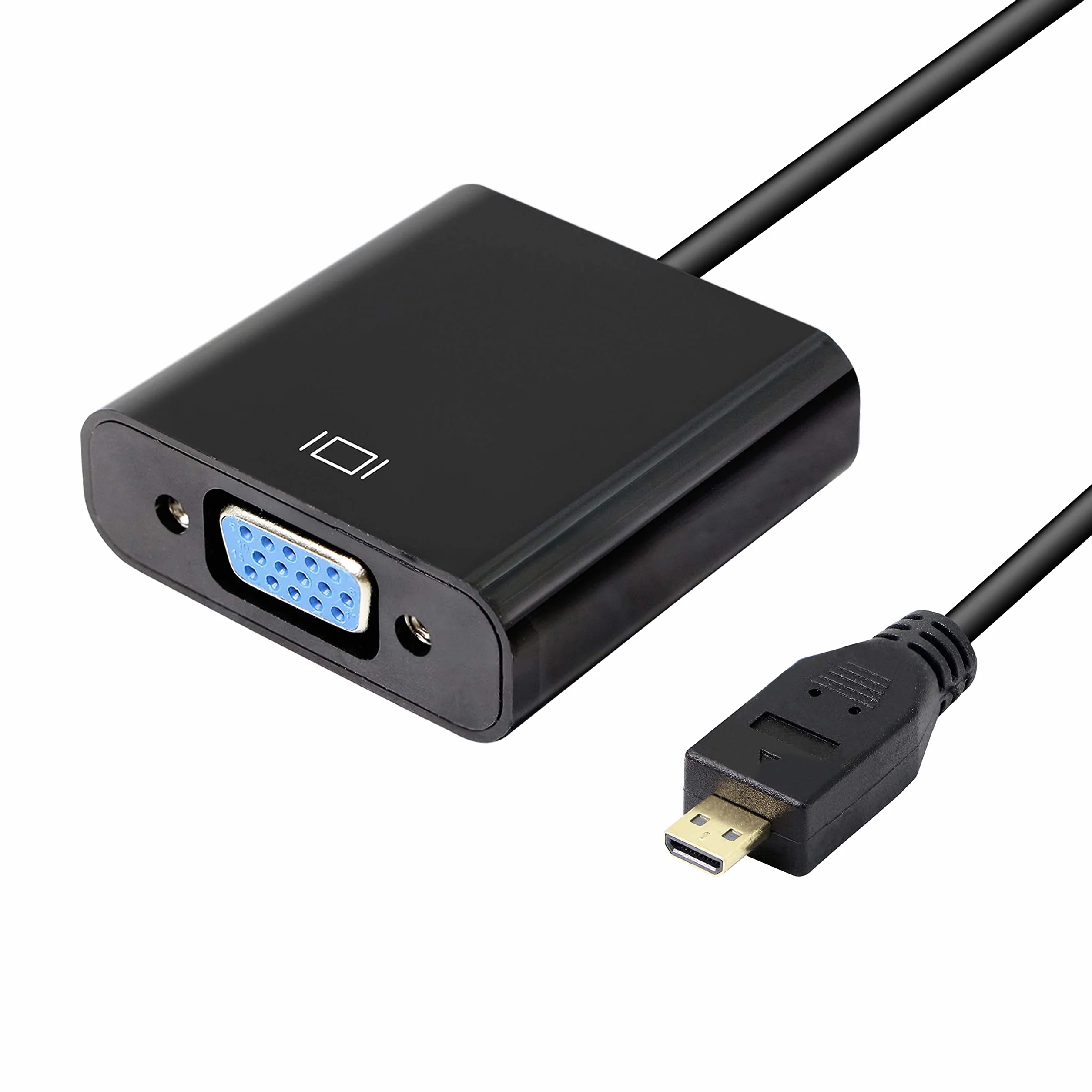 Adaptateur audio Micro HDMI vers VGA 1080p Full HD mâle vers femelle