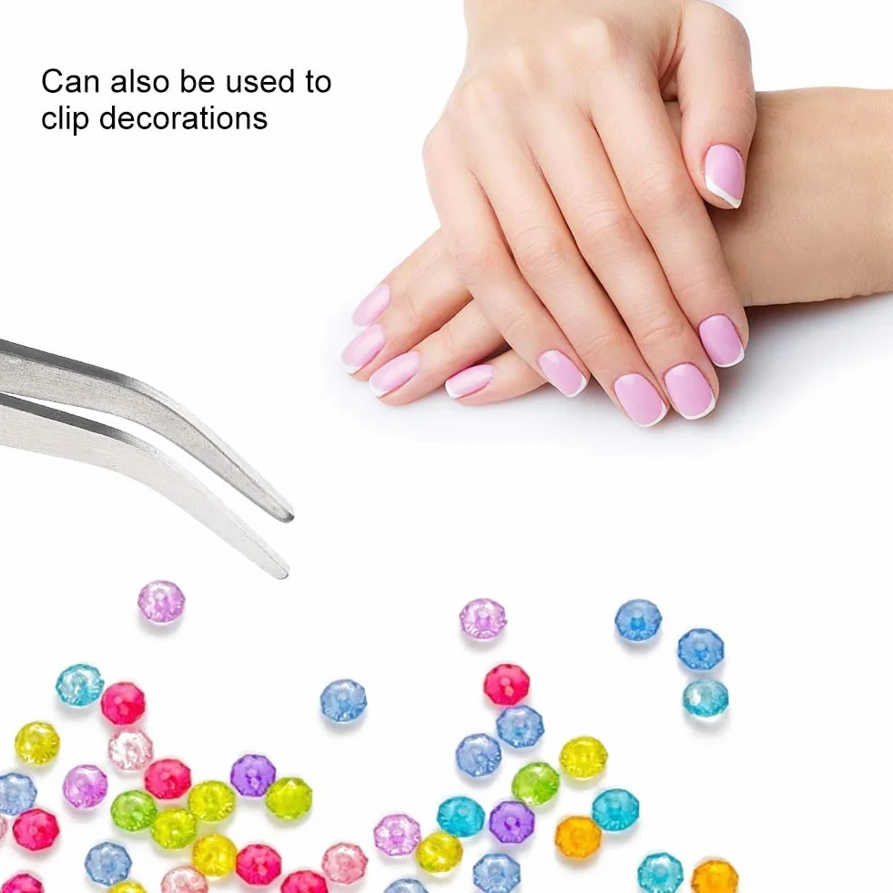 Pince à Pincher Classique en Acier Inox pour Ongles, Outil Nail Art Manucure Pédicure