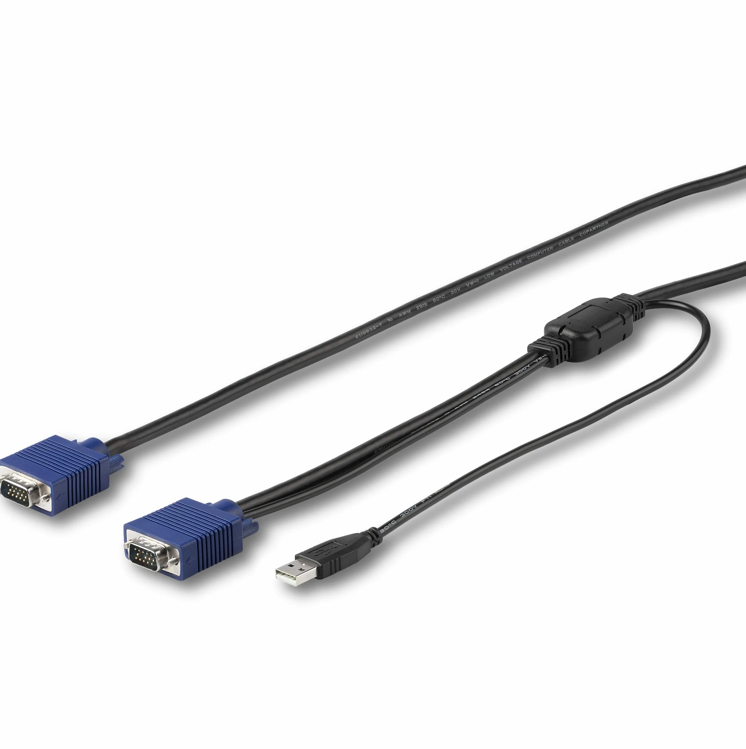 Cable KVM USB 4,6 m VGA para Consola de Montaje Armario Rack RKCONSUV15