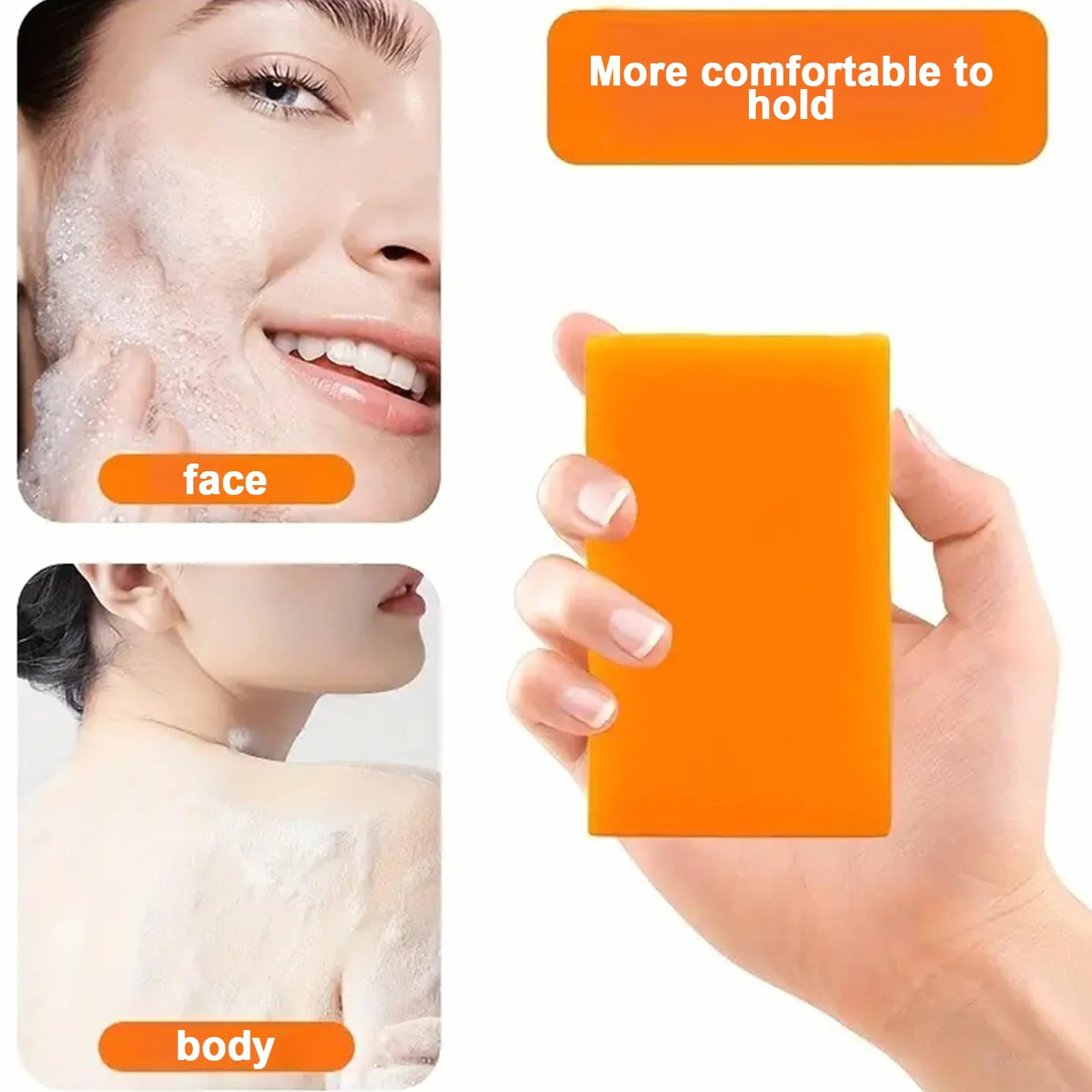 Savon à L'acide Kojique au Curcuma, Skin Lightening Soap, VC Savonnette, 2 x 100g