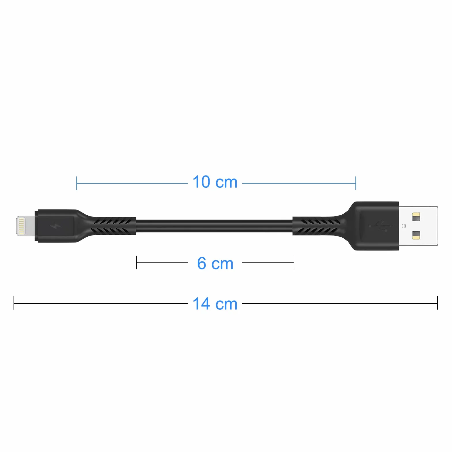 Câble de Recharge iPhone 0,1 m 5Pack USB A vers Lightning Rapide pour Apple iPhone 13 12 11 Pro Max Xs Xr X 8 7 6 Plus SE