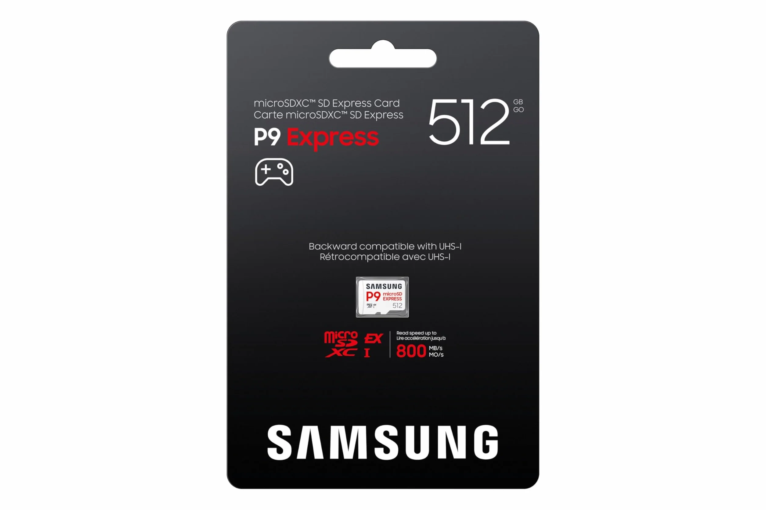 Samsung P9 Express microSD-Express 512 Go Carte Mémoire pour Console de Jeux, Vitesses 800 Mo/s, 4K UHD