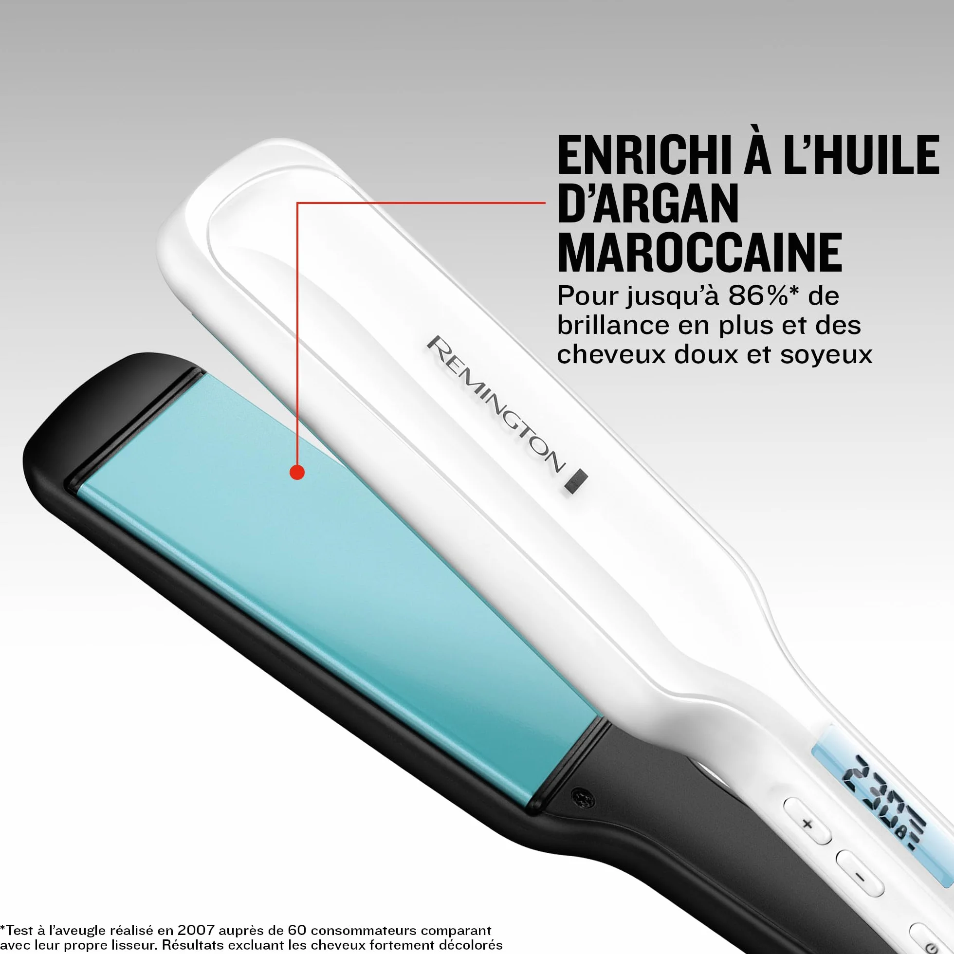 Remington Lisseur Cheveux Shine Therapy S8550 Plaques larges Céramique 150-230°C
