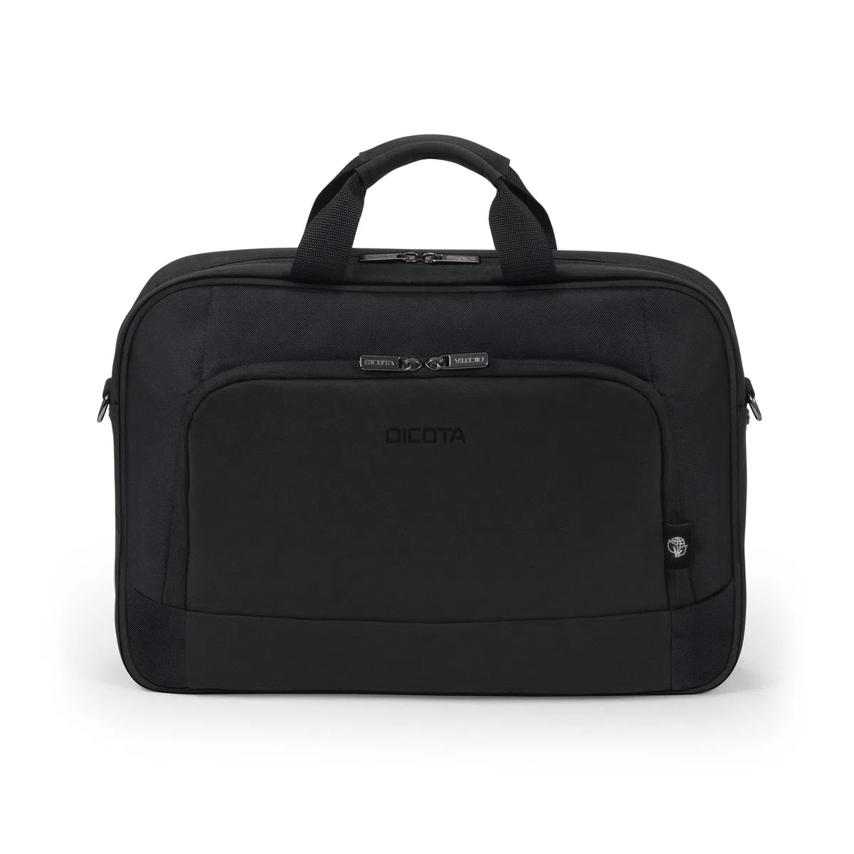 DICOTA Eco Top Traveller Base 13-14,1 - Sacoche légère pour Ordinateur Portable avec Rembourrage de Protection et Grand Espace de Rangement, Noire