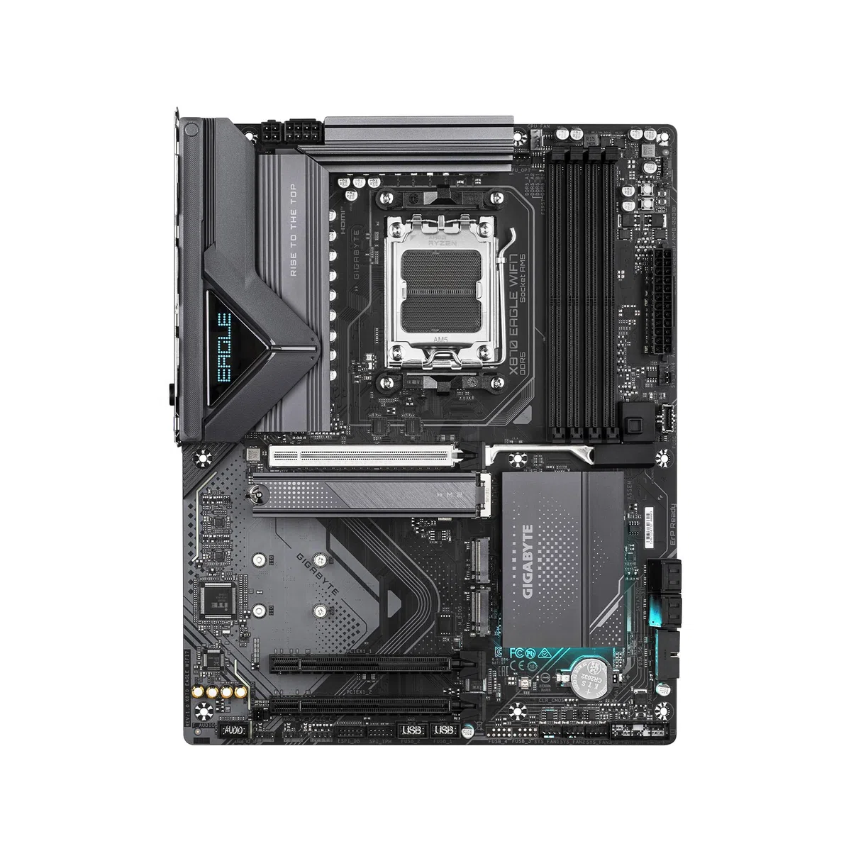 GIGABYTE X870 Eagle WIFI7 AM5 LGA 1718, ATX, DDR5, 4X M.2, PCIe 5.0, USB4, Wi-FI 7, 2.5GbE LAN, EZ-Latch, Q-Flash