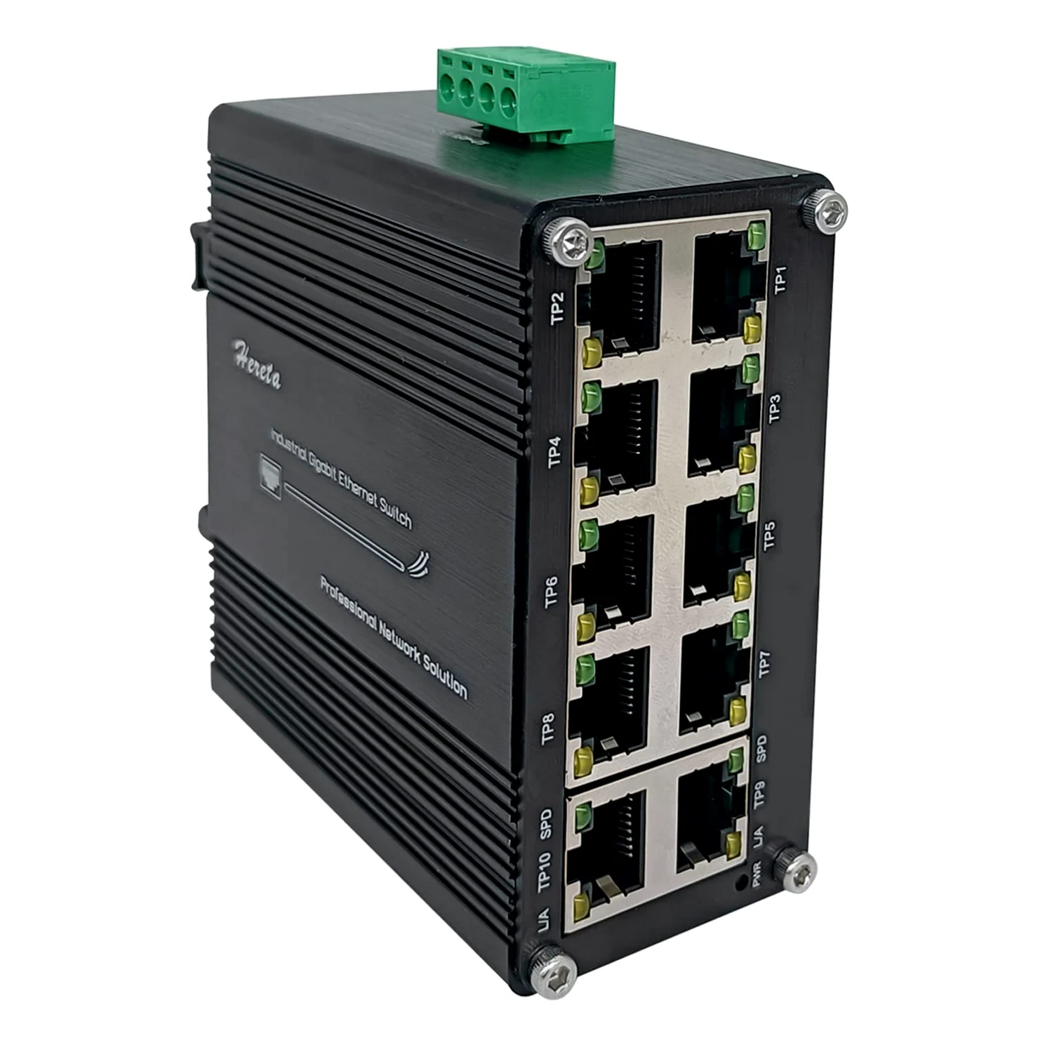 Commutateur Gigabit Ethernet industriel durci 10 ports 10/100/1000T RJ45 avec fonction auto-MDI/MDI-X Mini commutateur compact